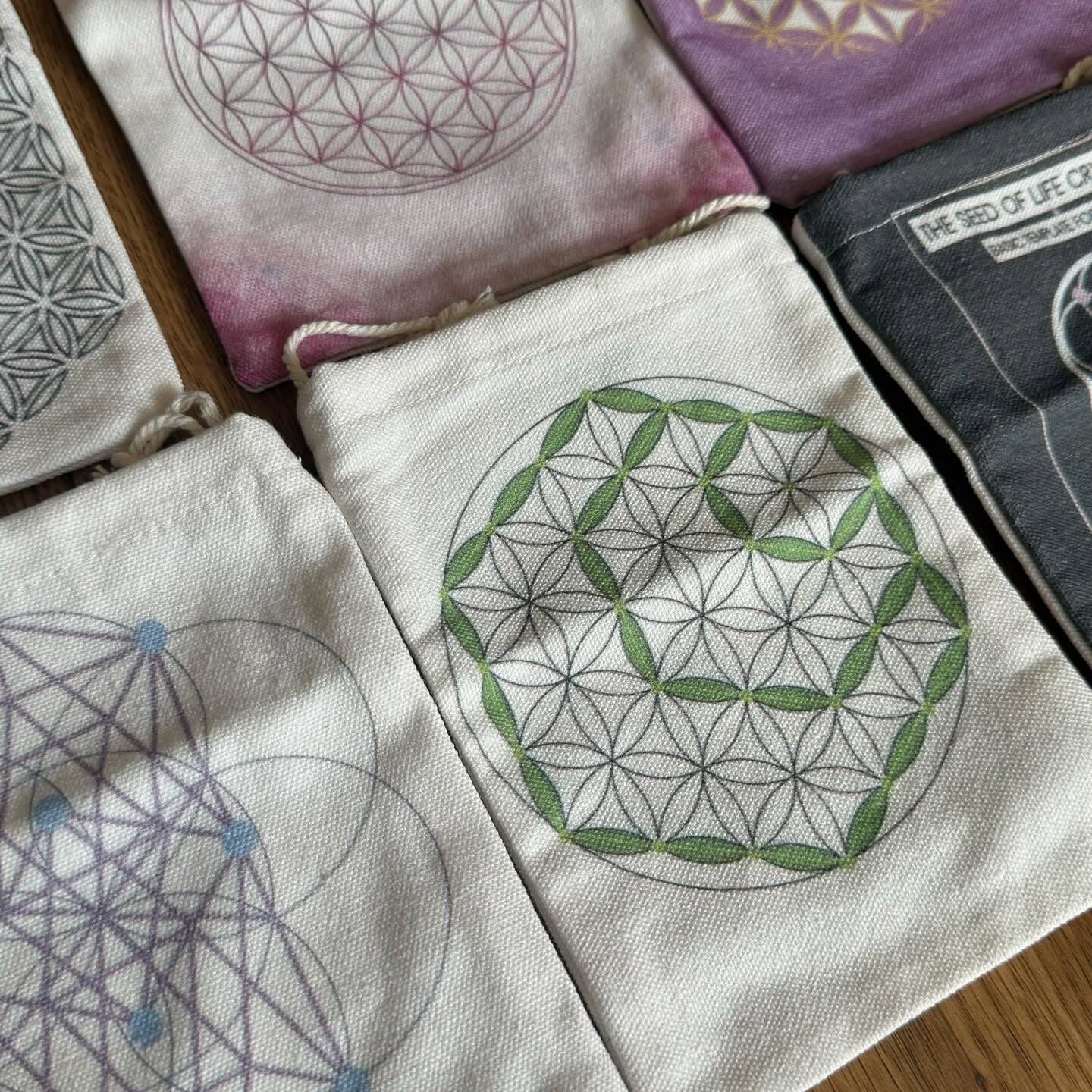 [原石] 生命之花 帆布袋 水晶收納袋