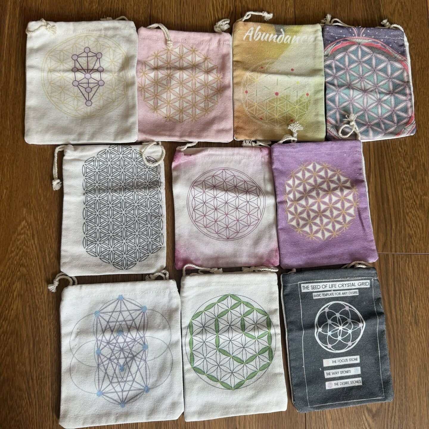 [原石] 生命之花 帆布袋 水晶收納袋