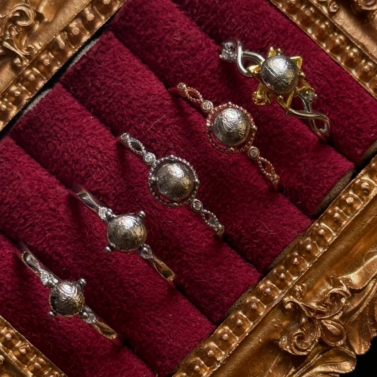 [原石] 鐵隕石 / 天鐵 925銀戒指 簡單基本款