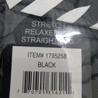 [S] URBAN STAR BLACK STRETCH RELAXED FIT STRAIGHT LEG PANTS, 1795258-BLACK (SZZ1100)
