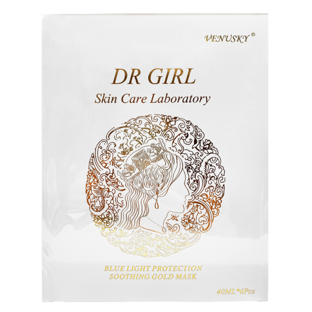 FAC-BBG0301-009 VENUSKY DR GIRL 抗藍光保濕舒緩金箔面膜 (6片/盒) (A9)