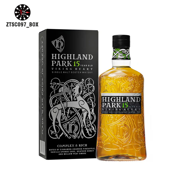 Highland Park 15 Years Old Viking Heart Single Malt Scotch Whisky 高原騎士15年單一麥芽威士忌(黑銀色禮盒) 700ml