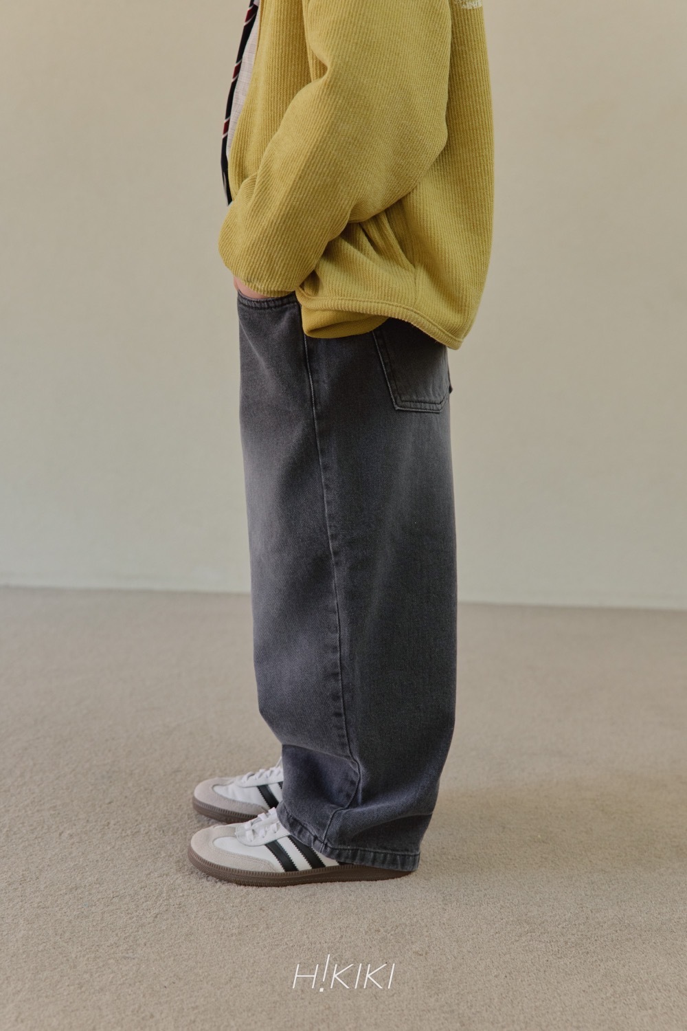 Hi! kiki 洗舊彎刀牛仔褲 / 2色