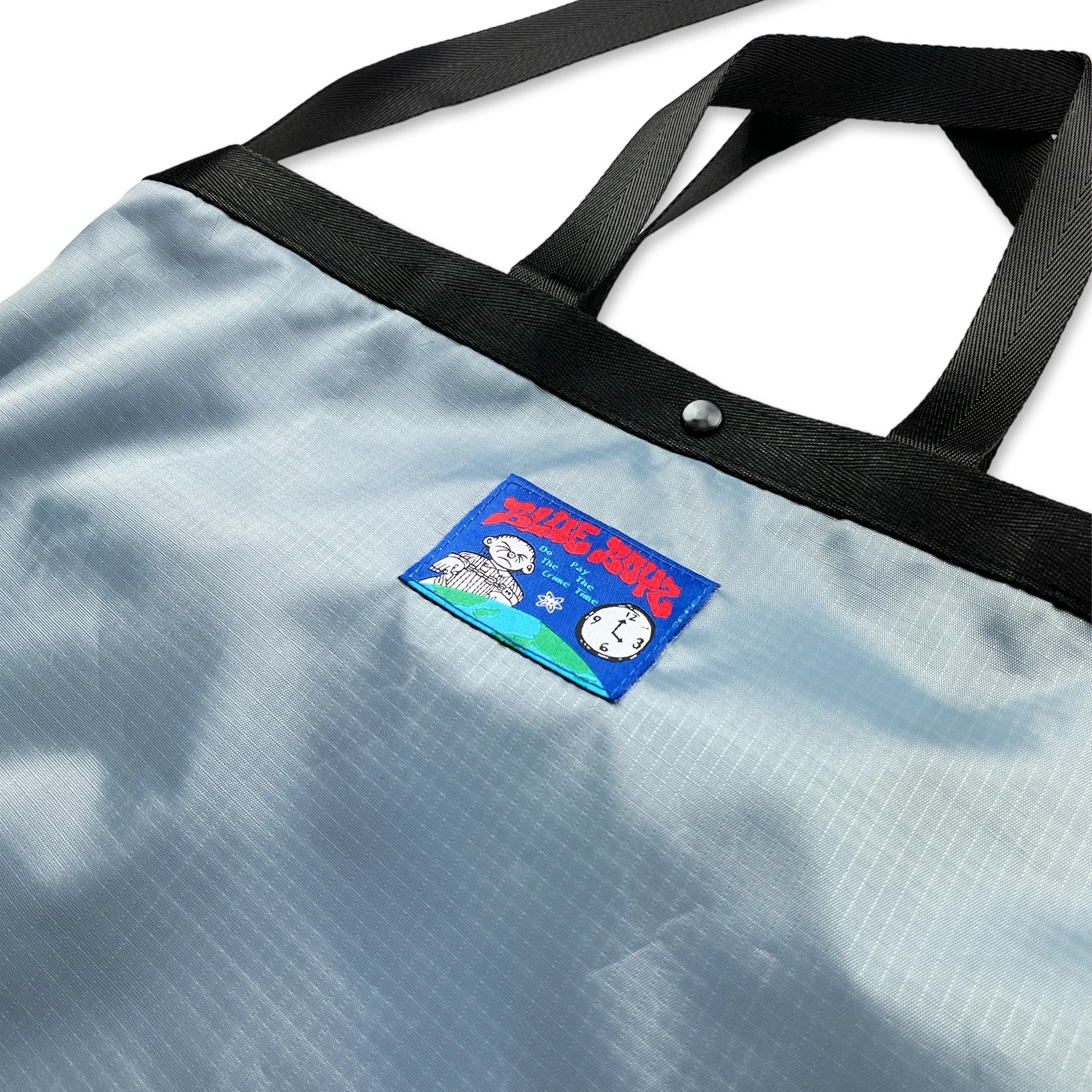 Blue Boyz Sports Club - Crime Time Nylon Side Bag Sliver