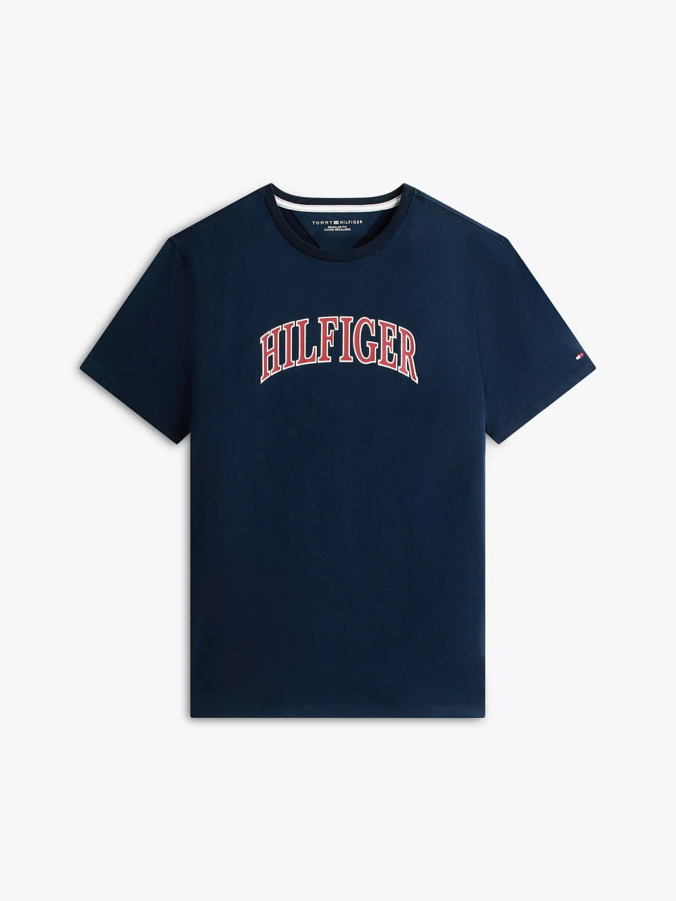 [S] TOMMY HILFIGER NAVY HILFIGER ARCH LOGO T-SHIRT, XM06430-401 (STH1632)