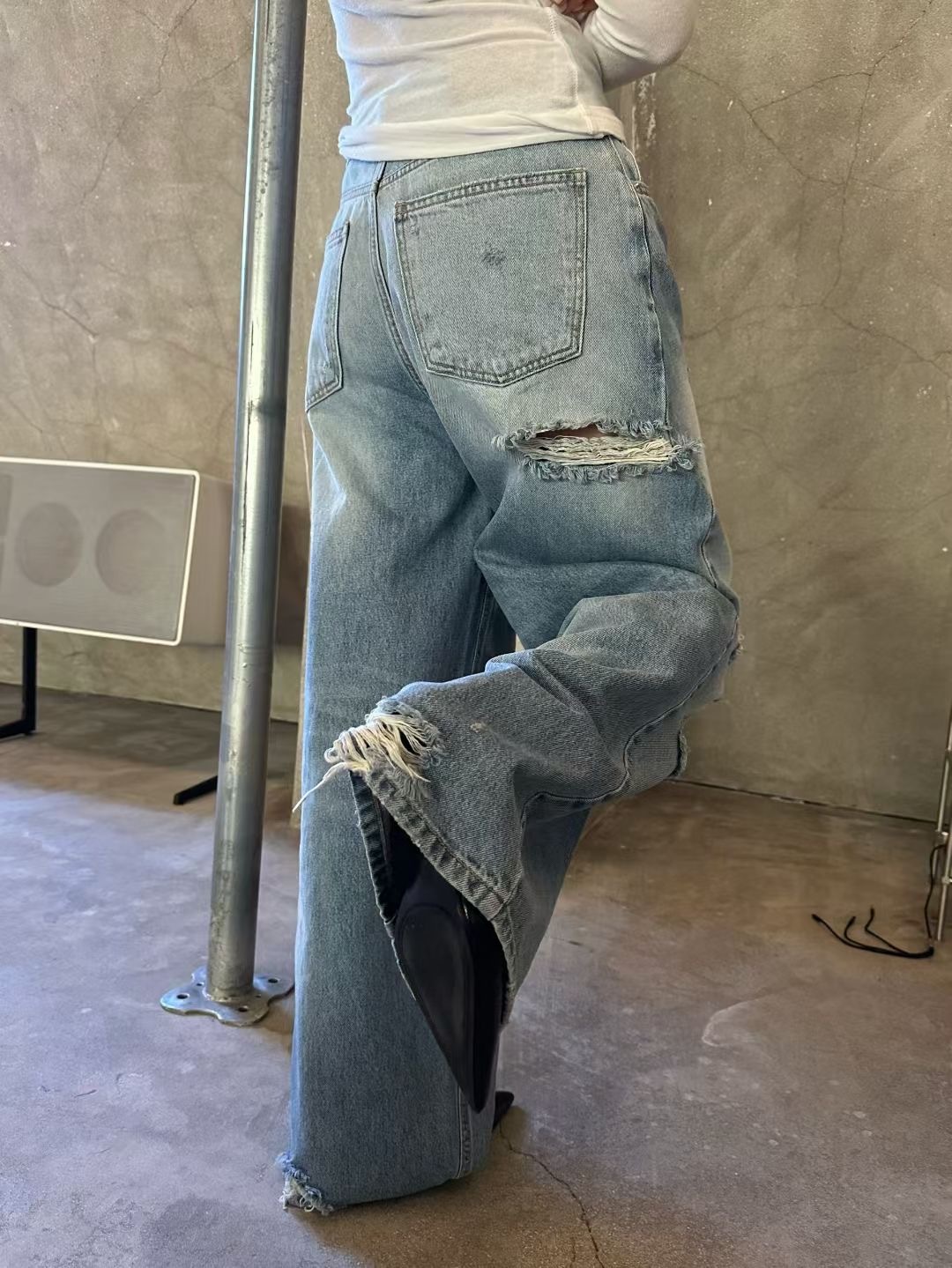 Distress Denim Jeans