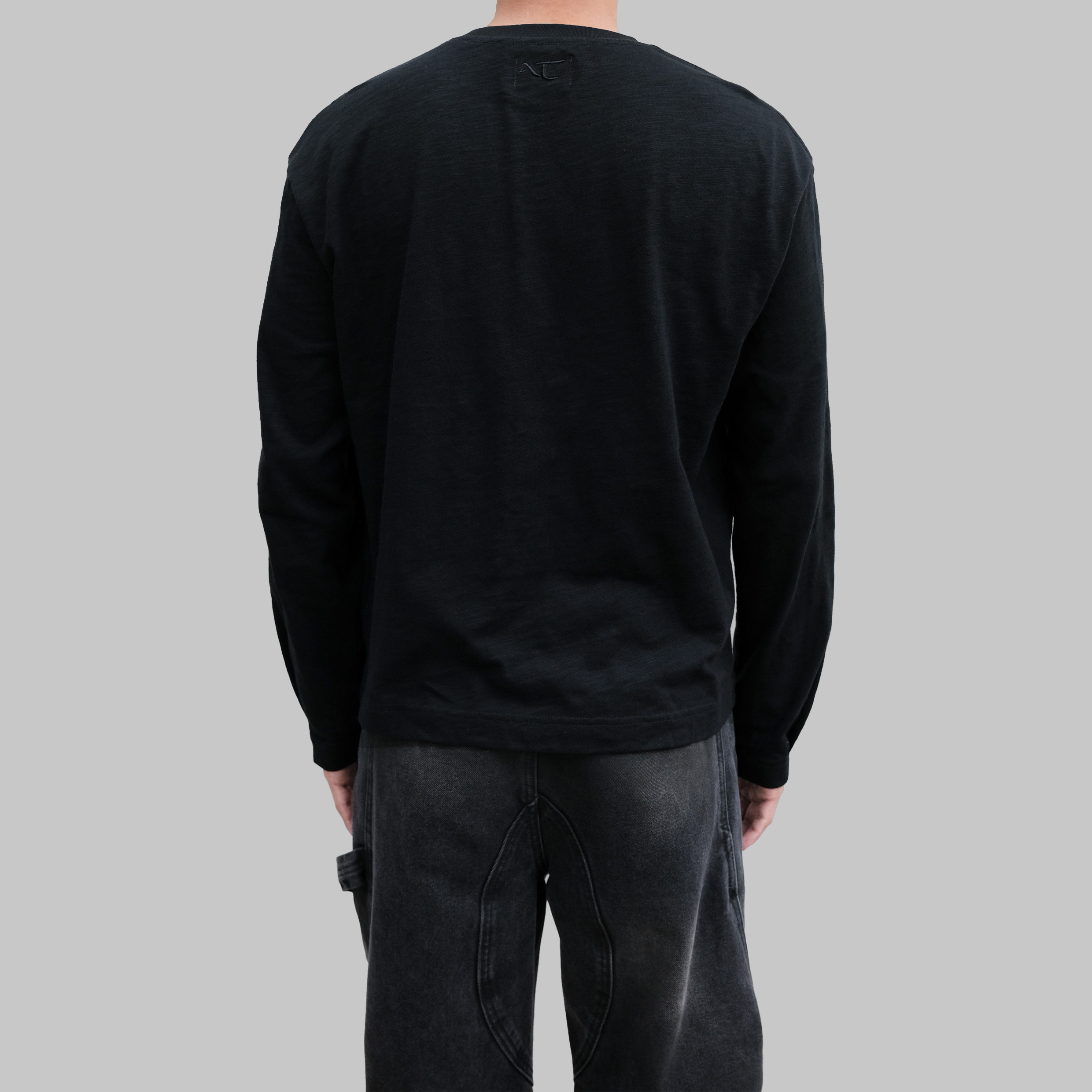 Anonymous Talking Pleated Long Sleeve Tee 褶皺長袖Tee