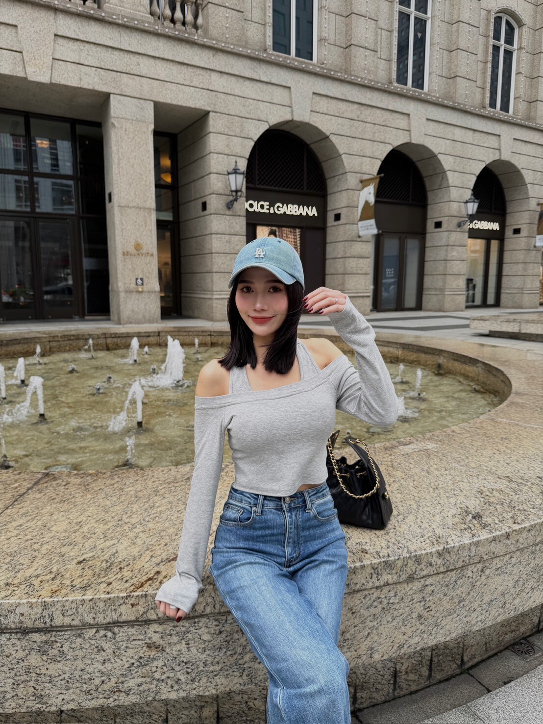 露肩假兩件彈性BRATOP