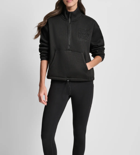 [S] DKNY BLACK LOGO KNITTED SWEATER, DP5T1436-BLK (SD1756)