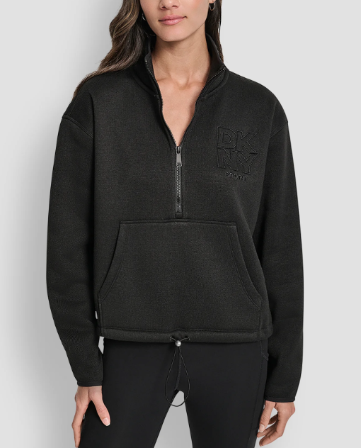 [S] DKNY BLACK LOGO KNITTED SWEATER, DP5T1436-BLK (SD1756)