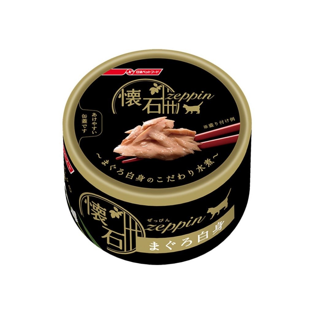 懷石絕品 貓罐頭 - 白肉吞拿魚 80g (黑) (任選6罐$78)