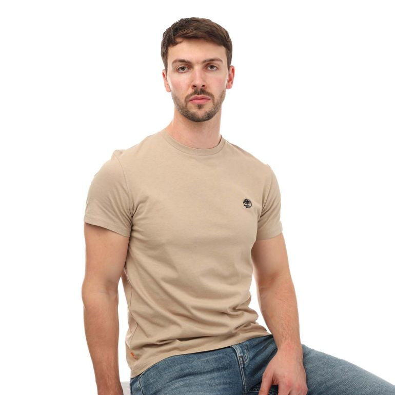 [S] TIMBERLAND BROWN DUNSTAN RIVER T-SHIRT, TB0A5YR3-BK0 (SZZ1022)