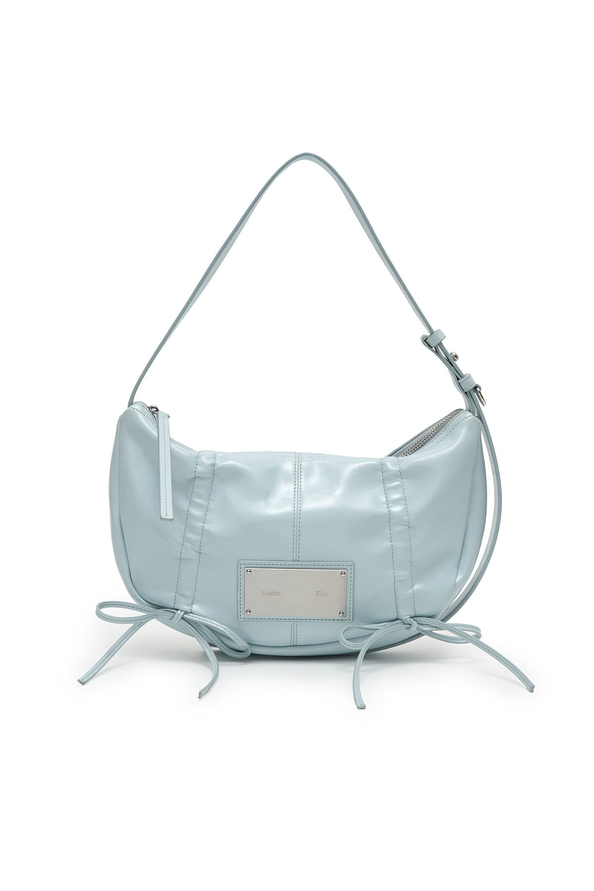【新品限時優惠預訂】MATIN KIM HALF SHIRRING RIBBON ROUND BAG（2色）