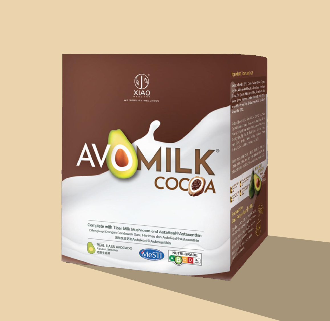 XIAO HEALTHY -  純可可牛油果豆奶 30g x 15包