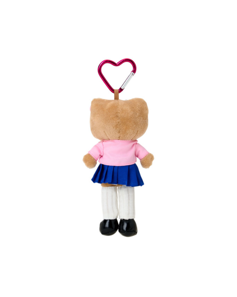 Hello Kitty 曬黑辣妹校服長腿毛公仔掛飾