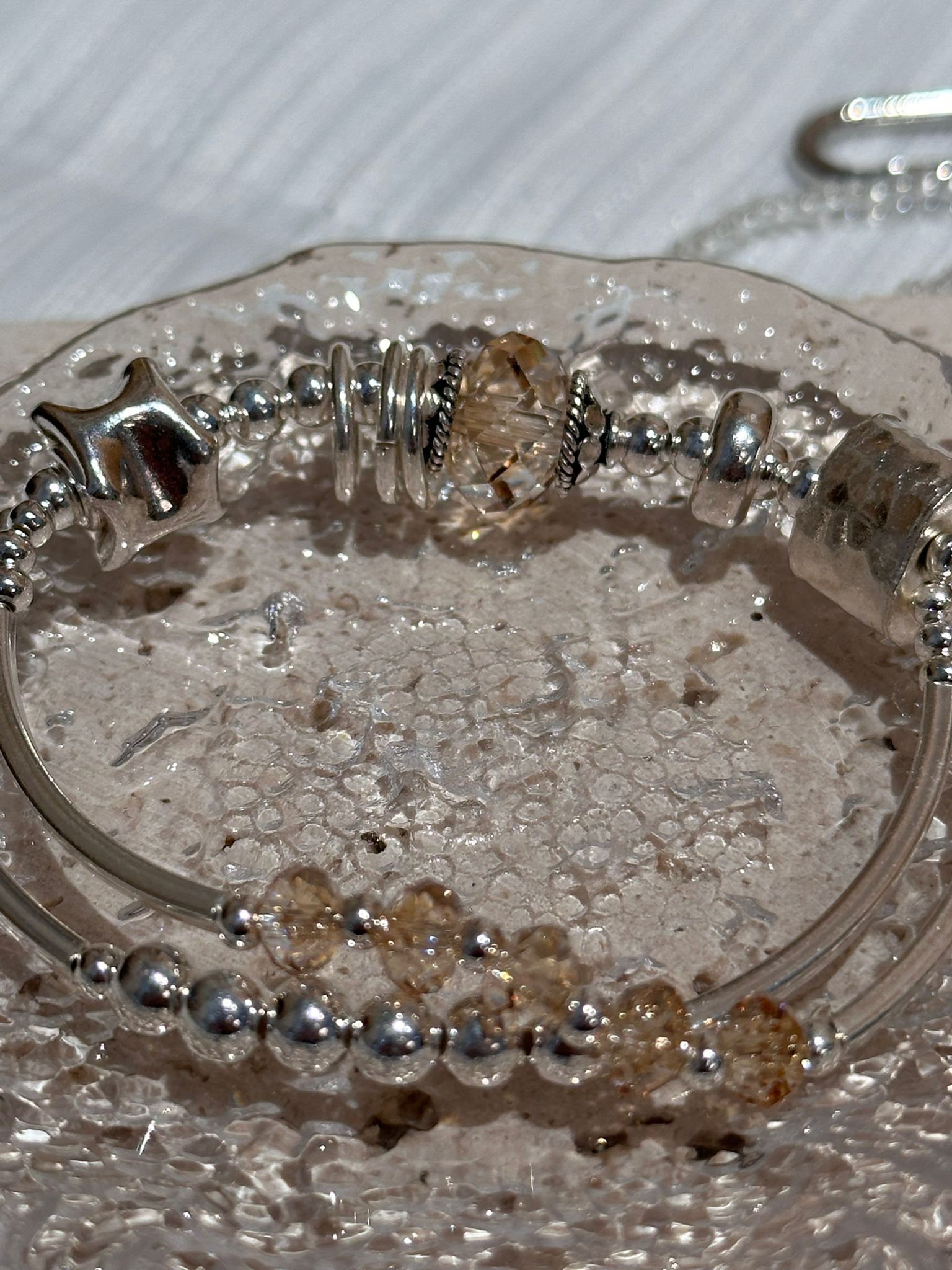 SL13193/施華洛石雙層925手鏈