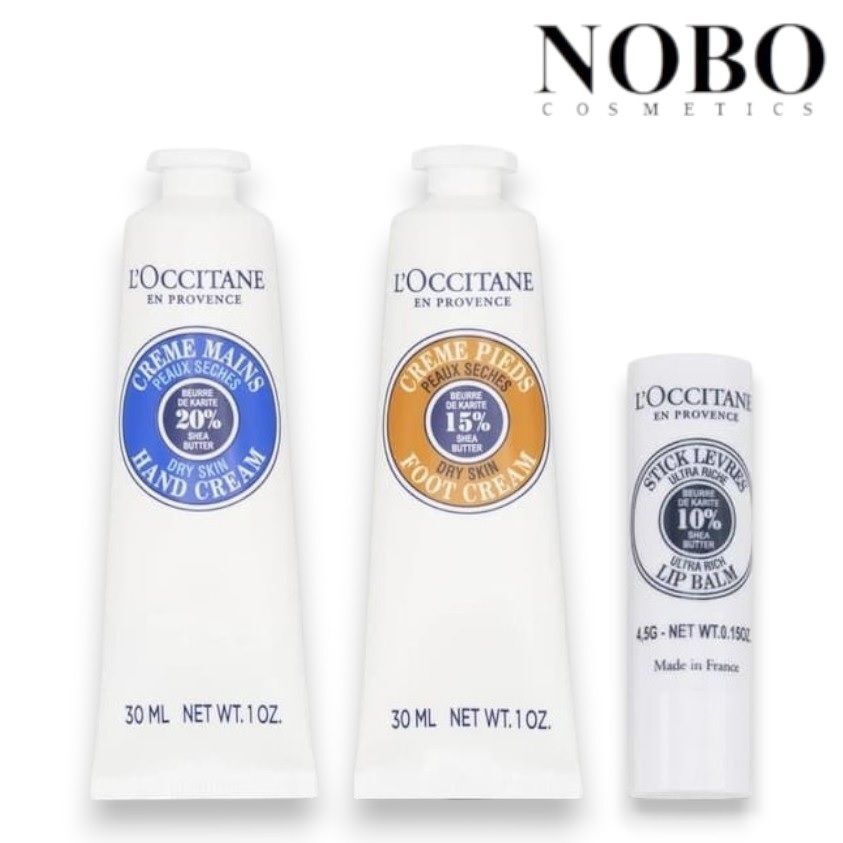 歐舒丹 - 乳木果旅行必備三件套裝 (30ml+30ml+4.5g) (平行進口)