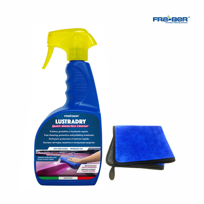 FRA-BER LUSTRADRY  免水清潔保護噴蠟, 750ml (送ETECCO - 加厚微纖維抹布)