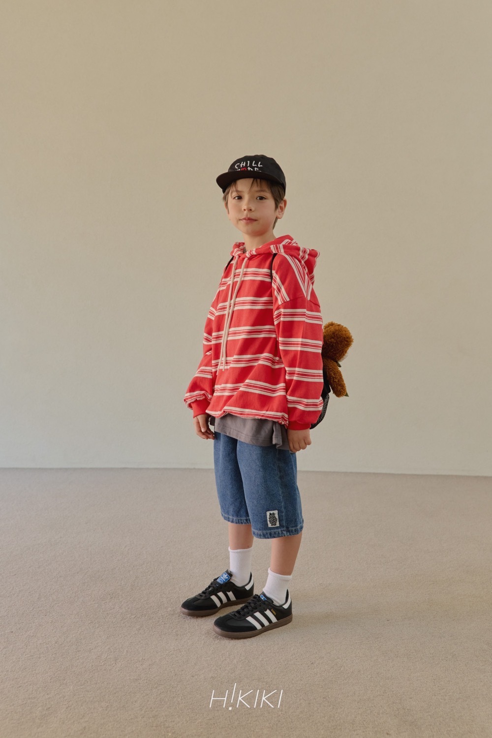 Hi! kiki 經典條紋連帽衛衣/ 2色