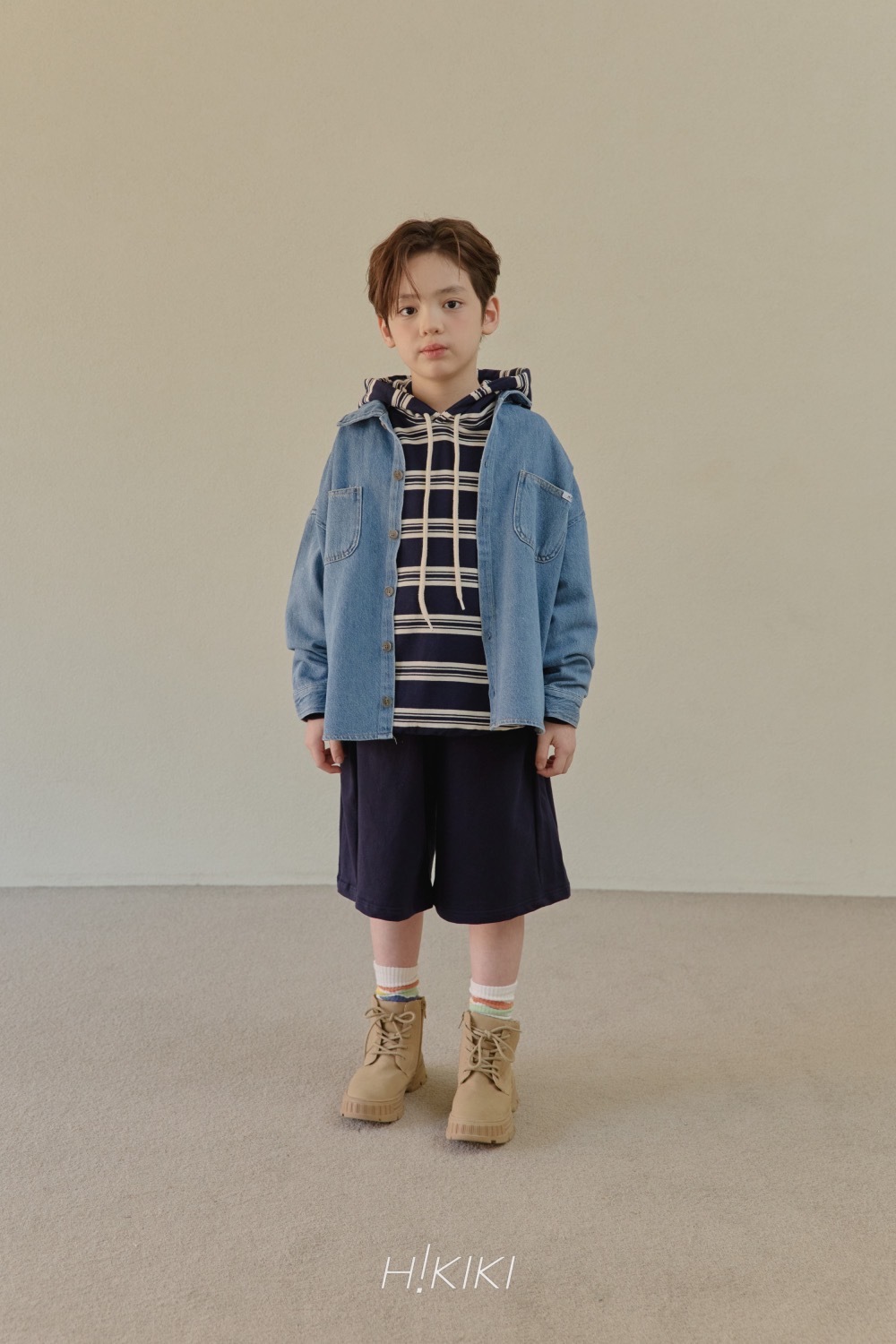 Hi! kiki 經典條紋連帽衛衣/ 2色