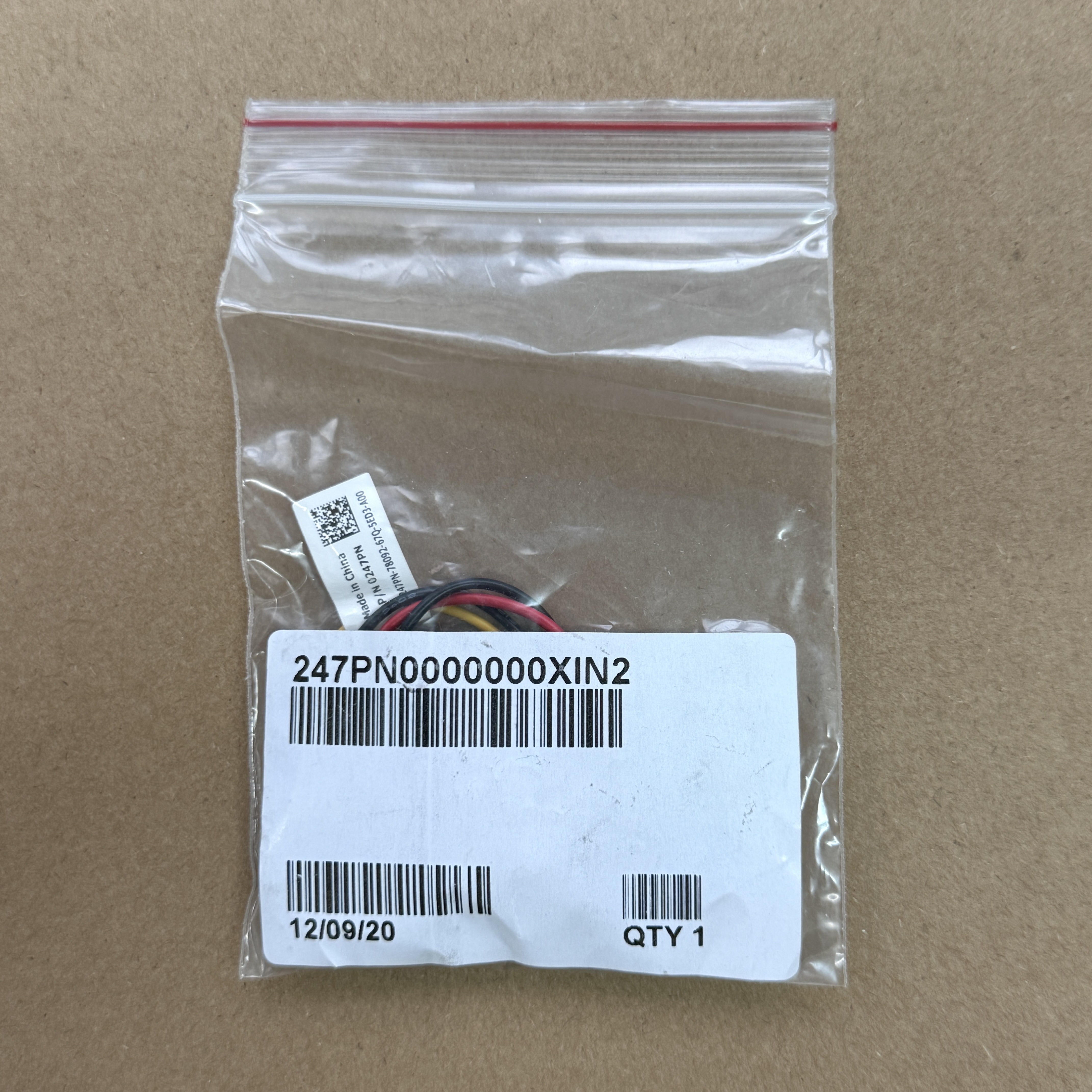 247PN DELL PRECISION T3420 SATA HARD DRIVE SPLITTER CABLE (翻新)