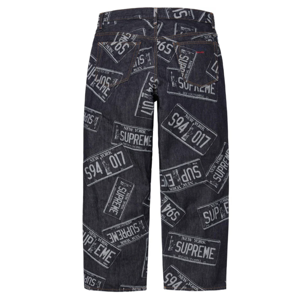 【Supreme】0228春夏開季WEEL1 發售 License Plate Baggy Jean