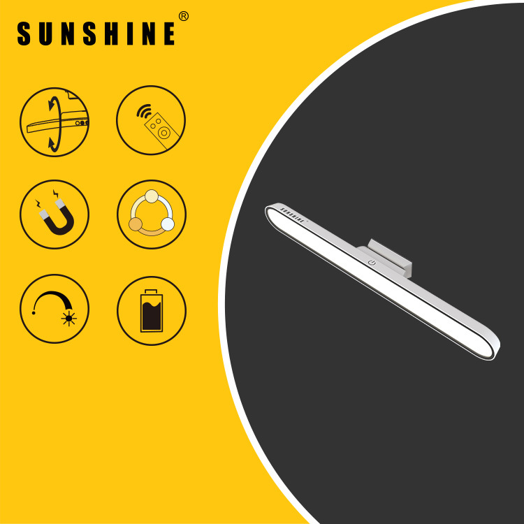 LED閱讀燈 白色 自由切換 可調光暗及三色溫 3000K-6000K LCC-W