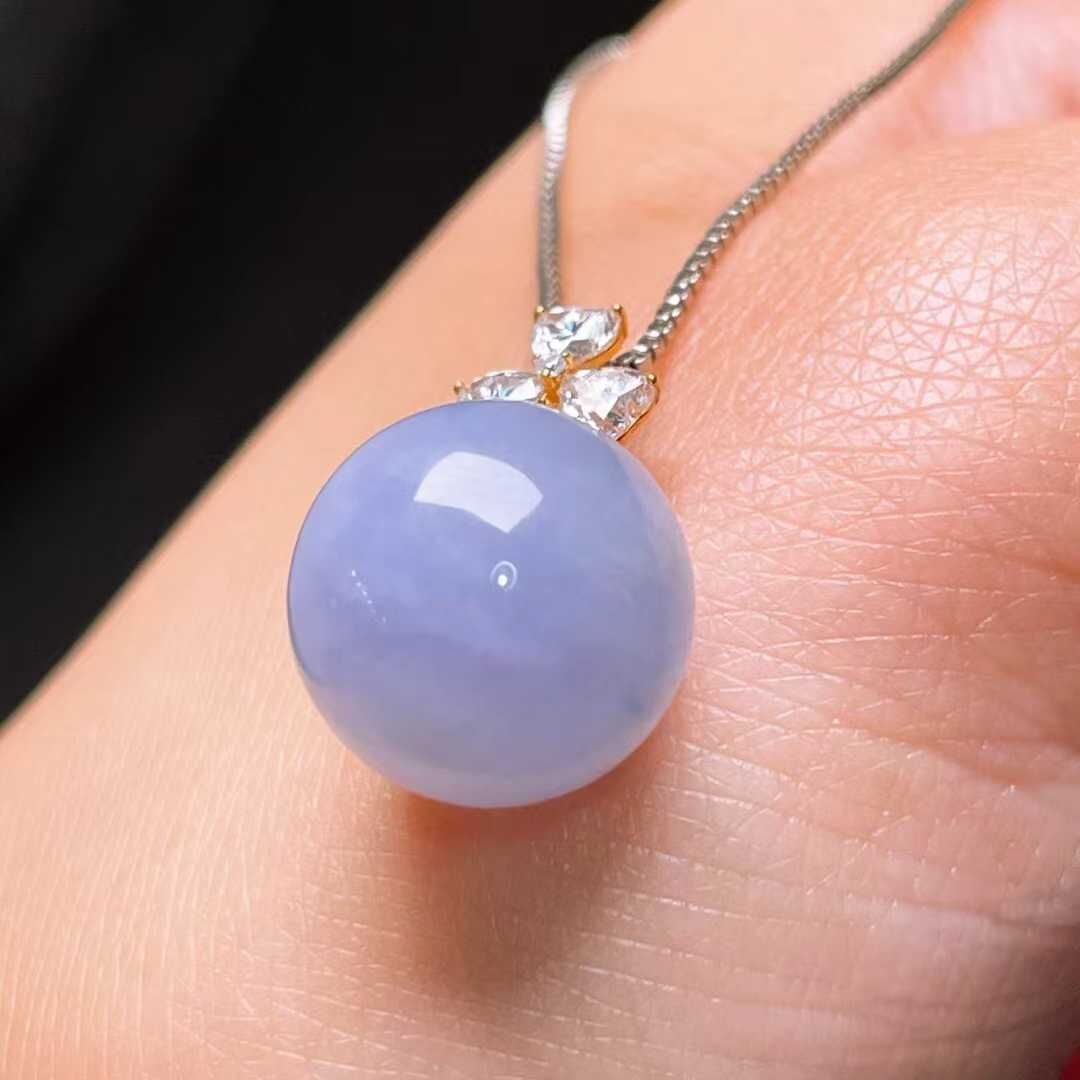 129438 翡翠珠子吊墜 (12.4mm直徑)