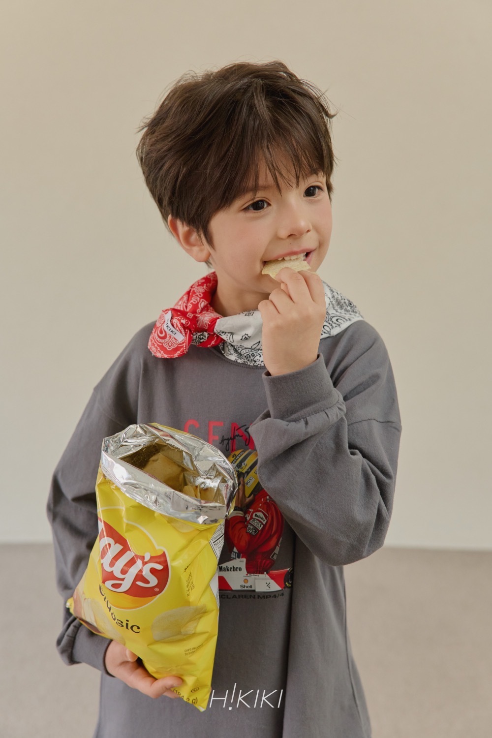 Hi! kiki 雙拼色領巾 / 2色