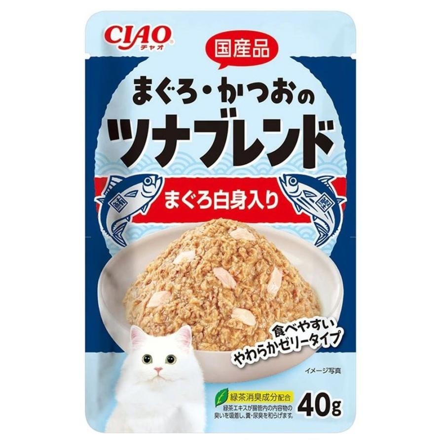 CIAO軟包 鮪魚+鰹魚 鮪魚白肉 IC-591【原盒16包】