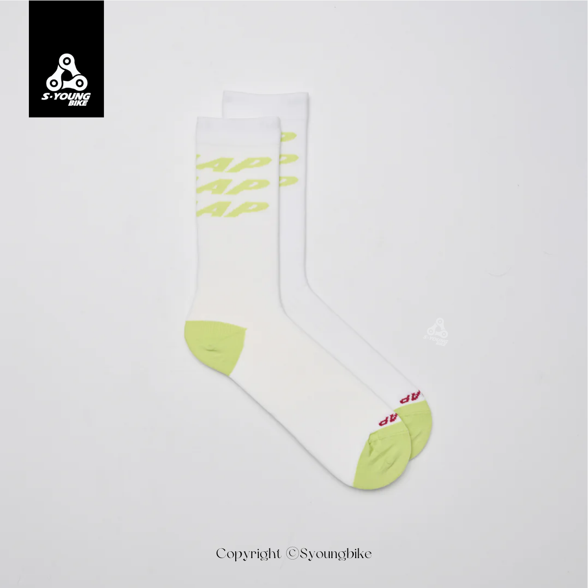 【MAAP】Pulse Team Sock 車襪 / White 白與萊姆