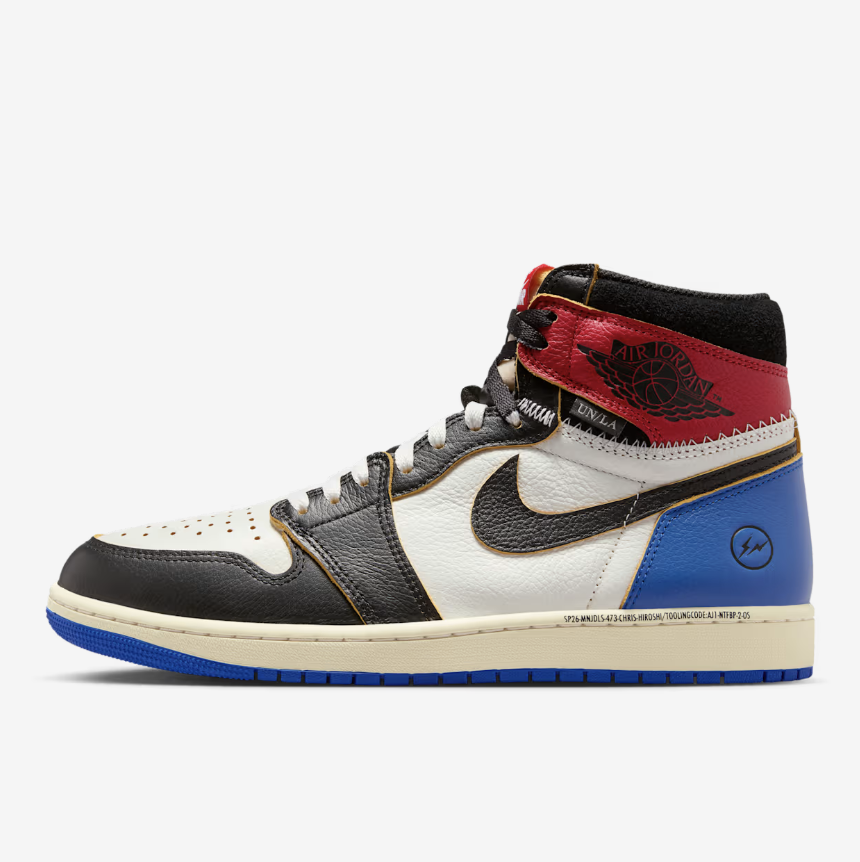 『代購+現貨商品』2026SS Nike Air Jordan 1 x Union x Fragment Black and Varsity Red 三方聯名 閃電 藤原浩 球鞋 鞋子 喬丹 現貨