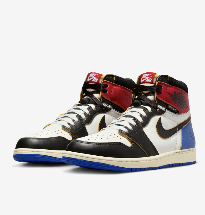 『代購+現貨商品』2026SS Nike Air Jordan 1 x Union x Fragment Black and Varsity Red 三方聯名 閃電 藤原浩 球鞋 鞋子 喬丹 現貨