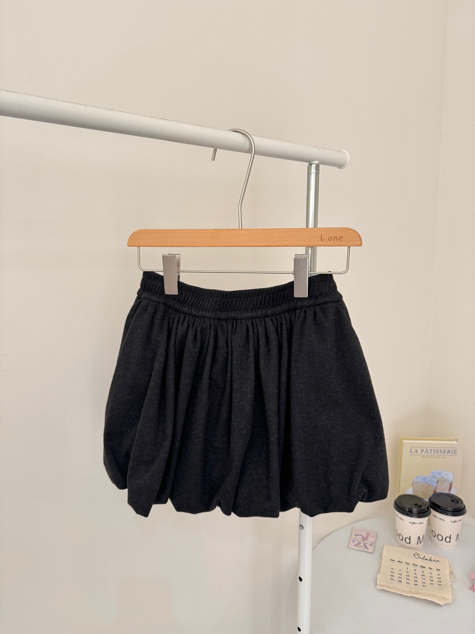 混紗棉質雲朵短裙