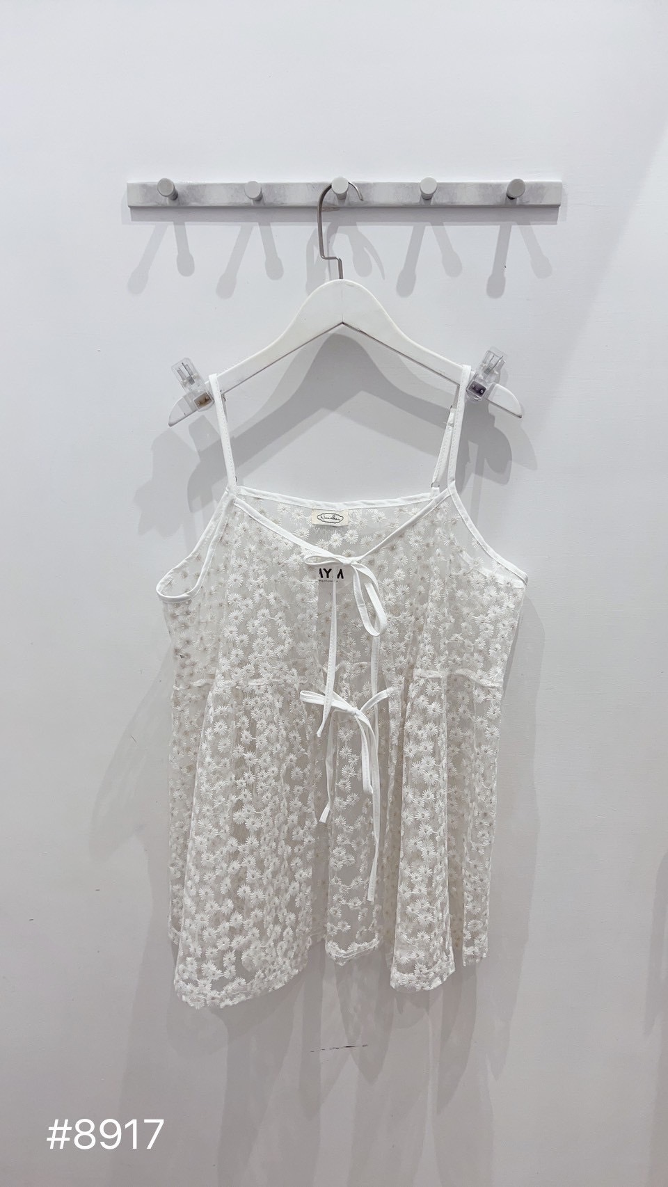 小花透紗感背心s