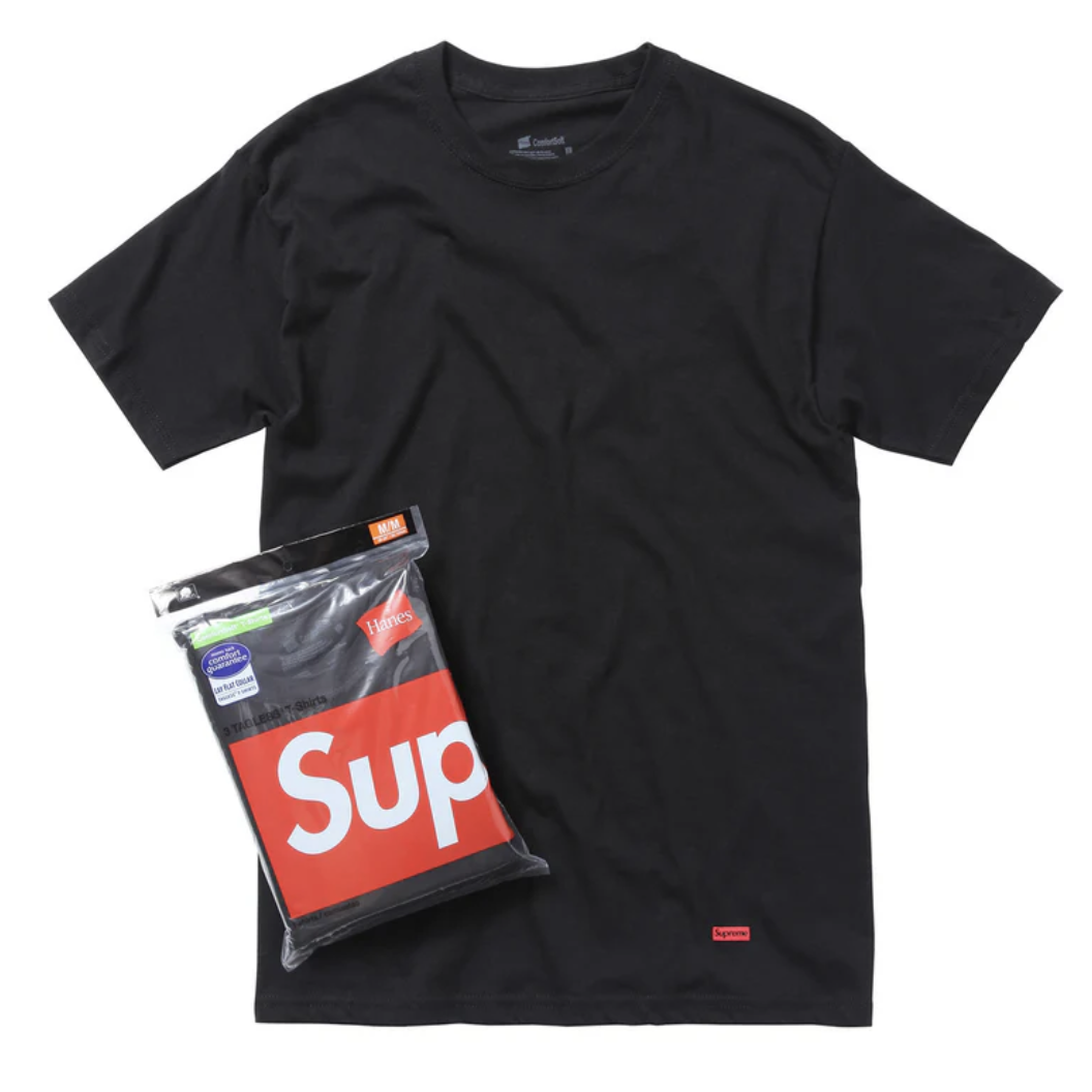 【Supreme】0228春夏開季WEEL1 發售 3件組 Supreme®/Hanes® Tagless Tees (3 Pack)