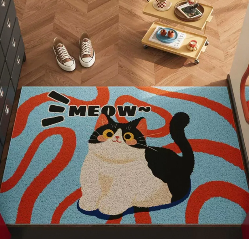可愛貓貓防滑除塵墊
