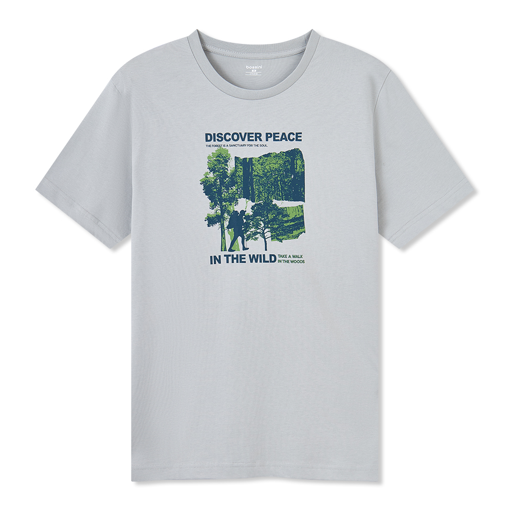 男裝印花圖案短袖T恤