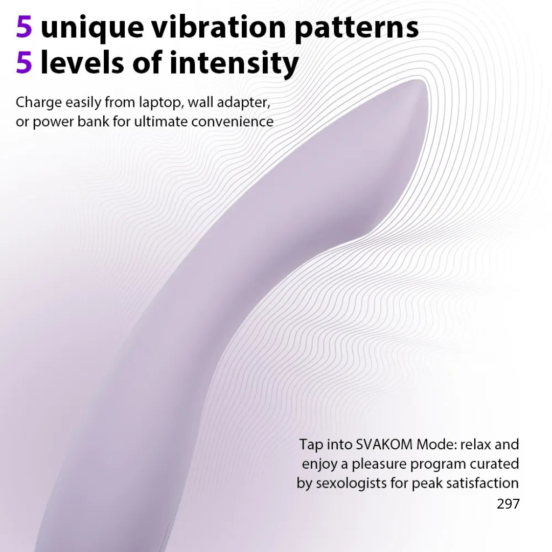 Svakom - Amy2 G點震動棒 淺紫色