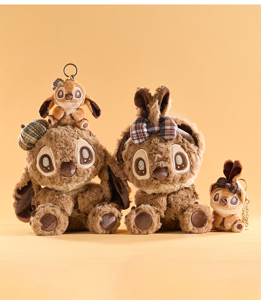 代購-正版授權 迪士尼 咖色 巧克力色 史迪奇 巧克力香香系列 毛絨公仔