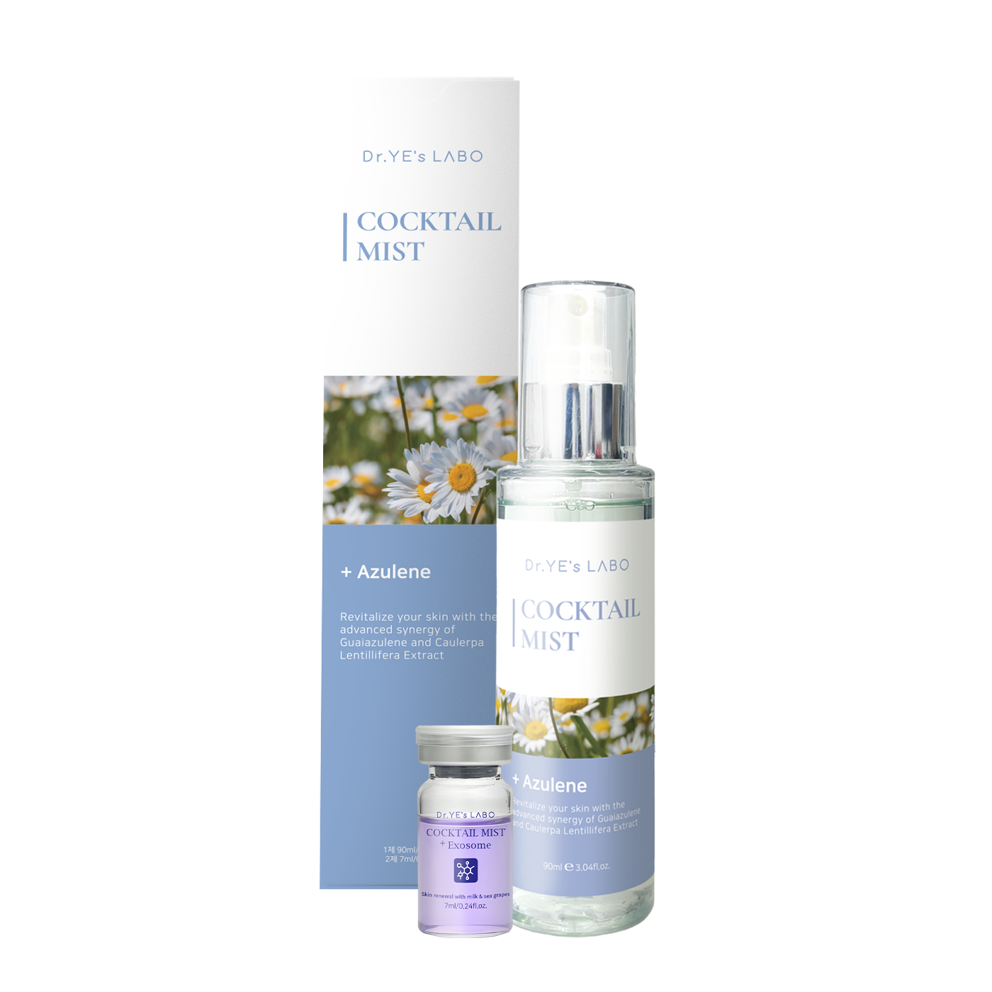 RB23 DR.YE's LABO 高效修護外泌體+洋甘菊精萃水  COCKTAIL MIST+EXOSOME AZULENE EXTRACT (90ML+7.2ML) (LA023)