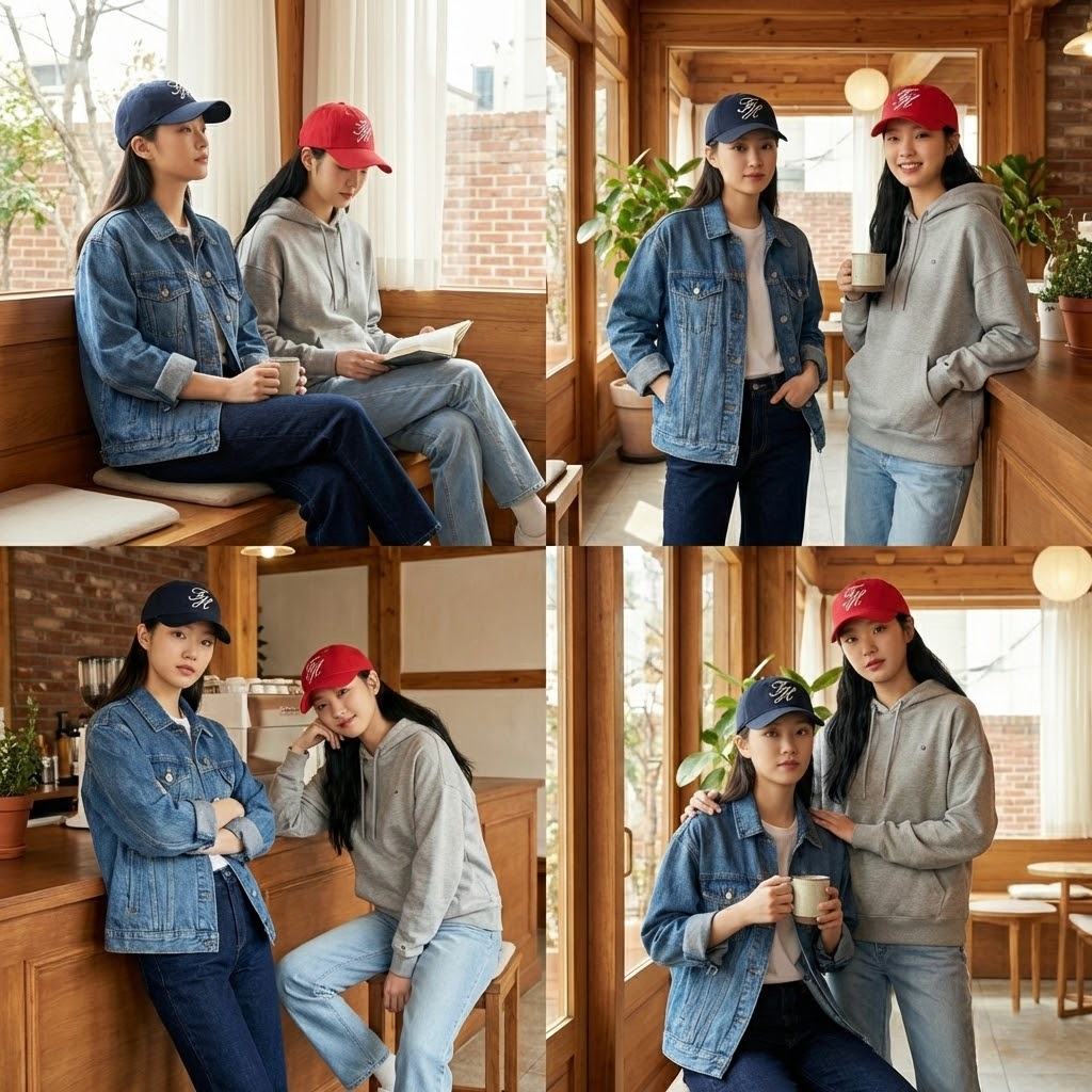 【預購】Tommy Hilfiger H022709 手寫體刺繡棒球帽