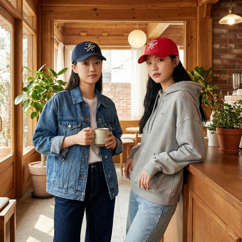 【預購】Tommy Hilfiger H022709 手寫體刺繡棒球帽