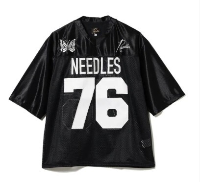 Needles X Beams FOOTBALL T-SHIRT 黑 L