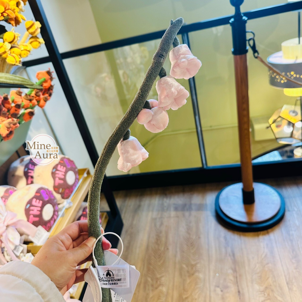 絨絨花園系列 米奇 Mickey 米奇頭 造型絨毛花朵 -上海迪士尼樂園