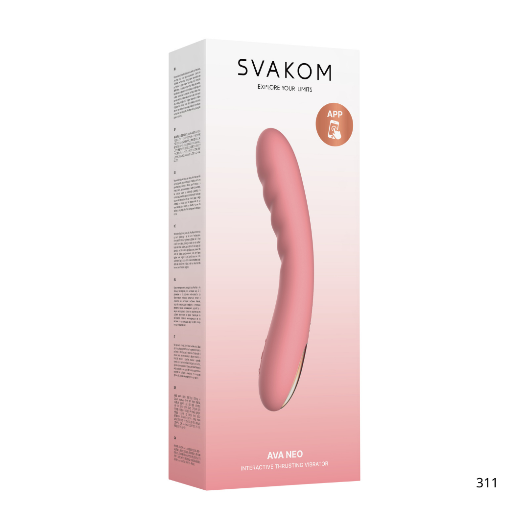 SVAKOM Ava Neo APP智能遙控 抽插式震動按摩棒 粉色