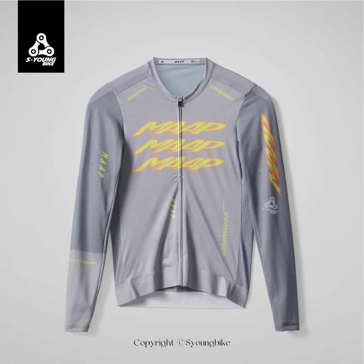 【MAAP】Pulse Pro Air LS Jersey 男長車衣 / Platinum Grey