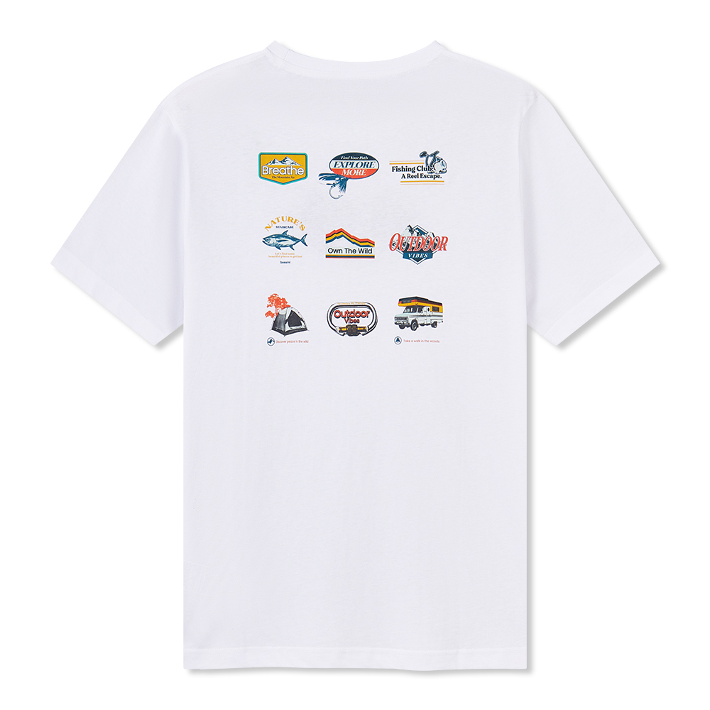 男裝印花圖案短袖T恤