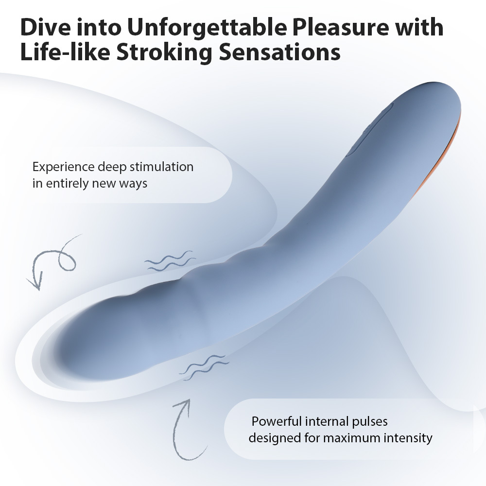 SVAKOM Ava Neo APP智能遙控 抽插式震動按摩棒 藍色