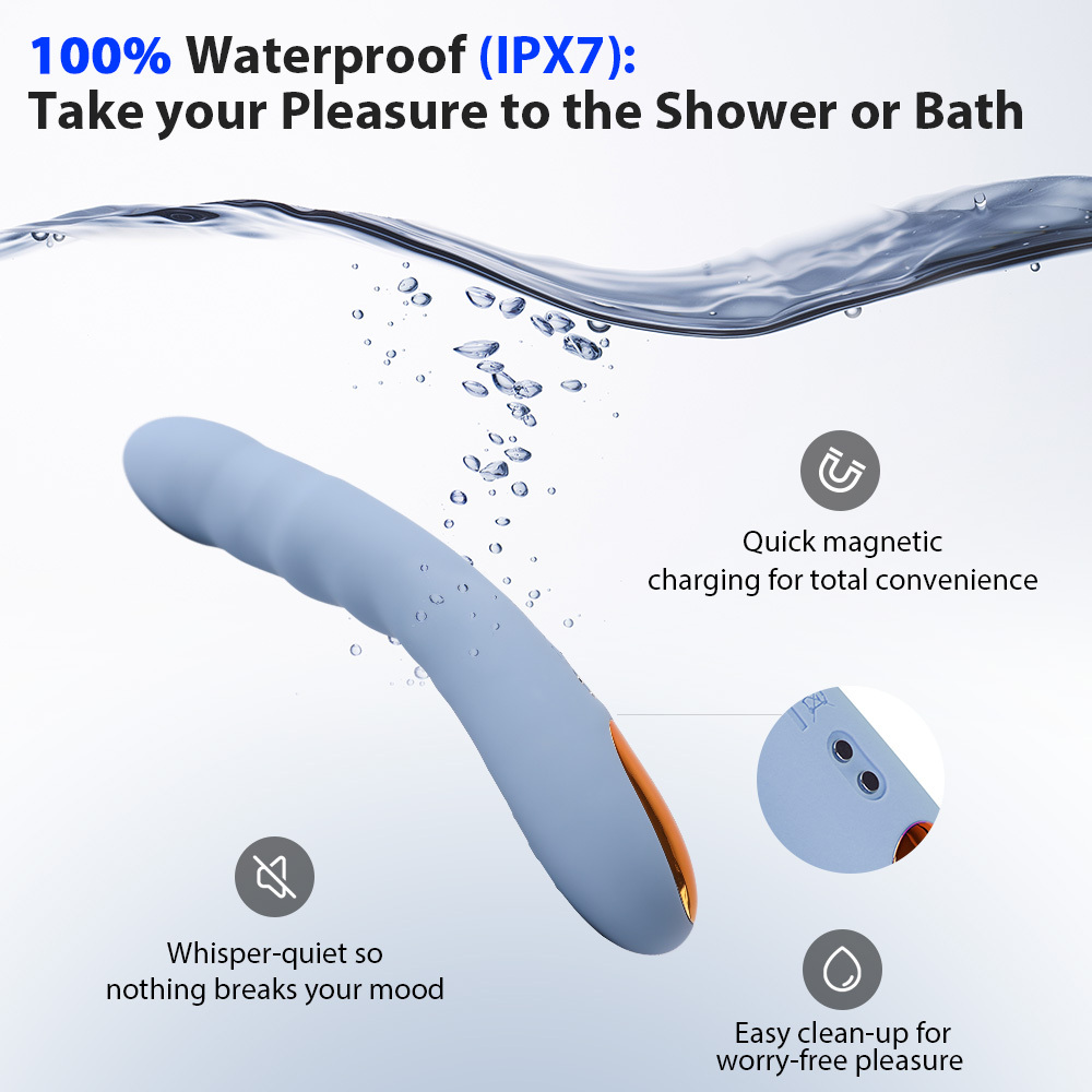 SVAKOM Ava Neo APP智能遙控 抽插式震動按摩棒 藍色